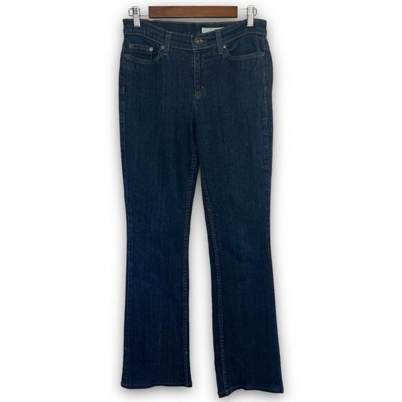 DKNY Women's Dark Wash Mid‎ Rise Soho Bootcut Stretch Denim Jeans Size 4 - Picture 1 of 15